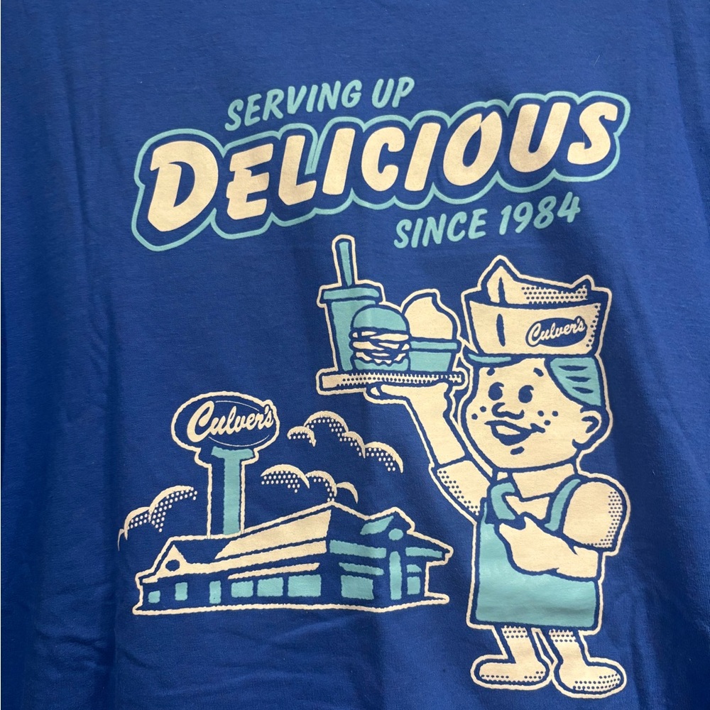 Culver's Exclusive 40th Anniversary Graphic Vintage Limited Collector Fan 1984